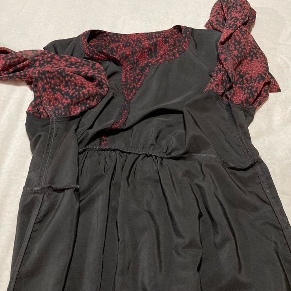 beachlunchlounge‎ Red and Black Midi Dress | Tiny Hearts Print - Picture 10 of 12